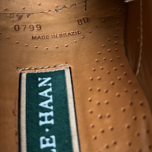 Cole Haan Tan Suede Lace Up Mens Oxford Shoes‎ - Picture 8 of 13